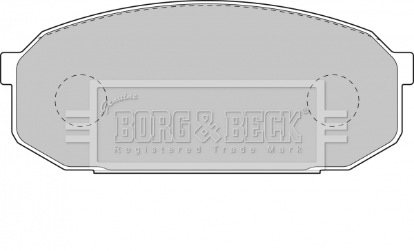Sada brzdových platničiek kotúčovej brzdy BORG & BECK