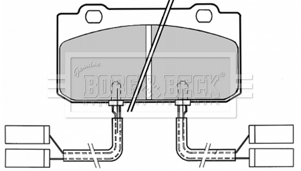 Sada brzdových platničiek kotúčovej brzdy BORG & BECK