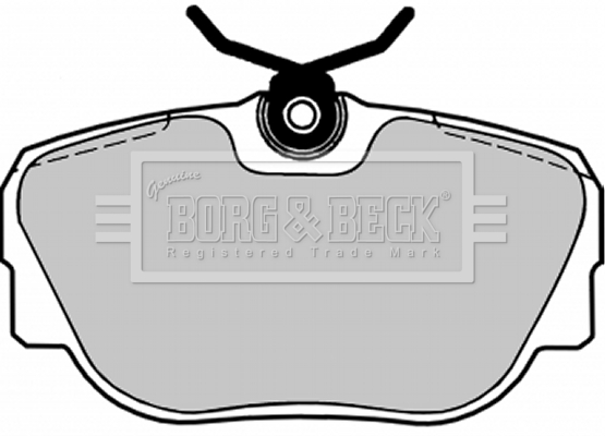 Sada brzdových platničiek kotúčovej brzdy BORG & BECK