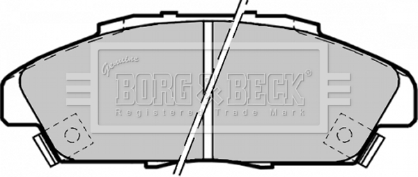 Sada brzdových platničiek kotúčovej brzdy BORG & BECK