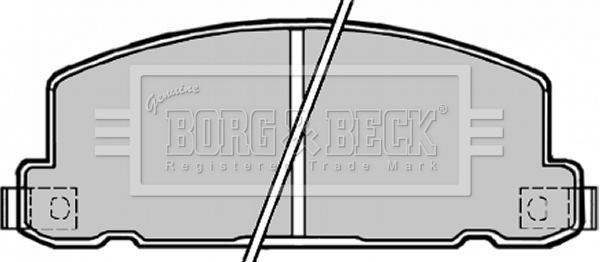 Sada brzdových platničiek kotúčovej brzdy BORG & BECK