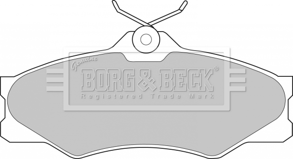 Sada brzdových platničiek kotúčovej brzdy BORG & BECK