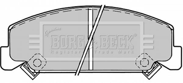 Sada brzdových platničiek kotúčovej brzdy BORG & BECK