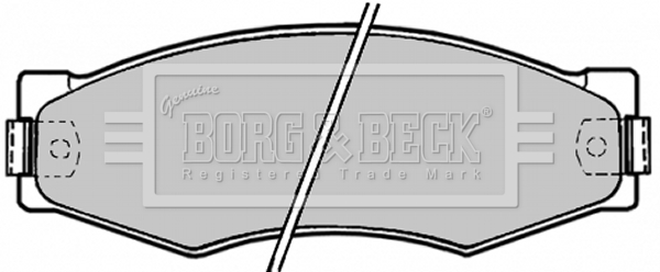 Sada brzdových platničiek kotúčovej brzdy BORG & BECK