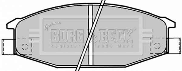 Sada brzdových platničiek kotúčovej brzdy BORG & BECK