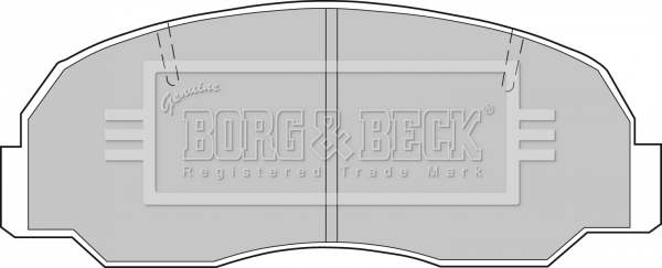 Sada brzdových platničiek kotúčovej brzdy BORG & BECK