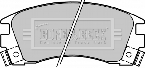 Sada brzdových platničiek kotúčovej brzdy BORG & BECK