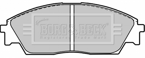 Sada brzdových platničiek kotúčovej brzdy BORG & BECK