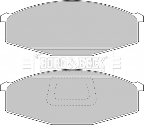 Sada brzdových platničiek kotúčovej brzdy BORG & BECK