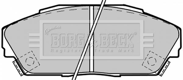 Sada brzdových platničiek kotúčovej brzdy BORG & BECK