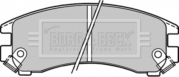Sada brzdových platničiek kotúčovej brzdy BORG & BECK