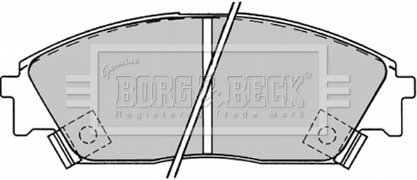 Sada brzdových platničiek kotúčovej brzdy BORG & BECK