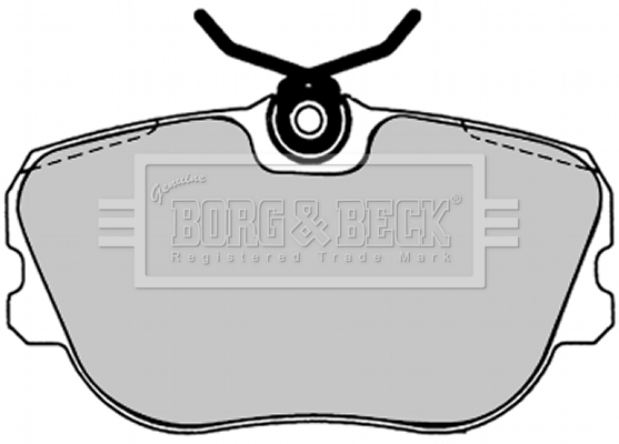 Sada brzdových platničiek kotúčovej brzdy BORG & BECK