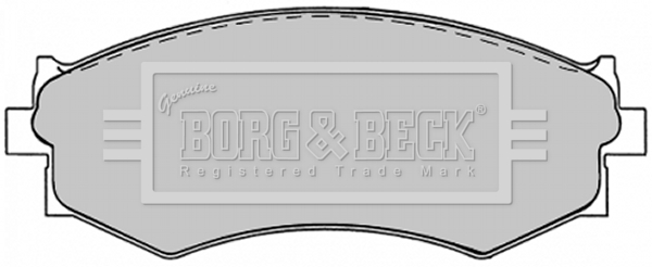 Sada brzdových platničiek kotúčovej brzdy BORG & BECK