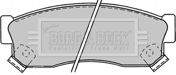 Sada brzdových platničiek kotúčovej brzdy BORG & BECK