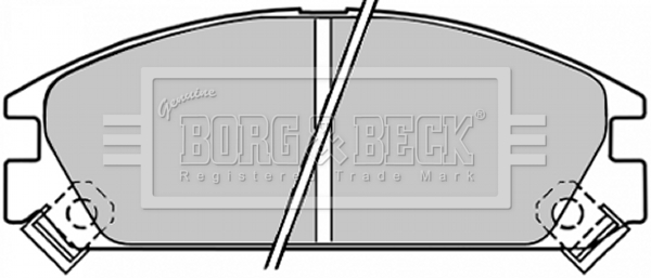 Sada brzdových platničiek kotúčovej brzdy BORG & BECK