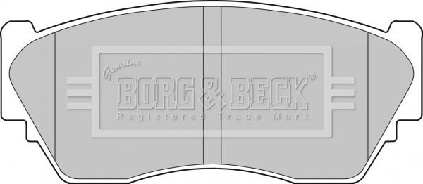 Sada brzdových platničiek kotúčovej brzdy BORG & BECK
