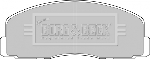 Sada brzdových platničiek kotúčovej brzdy BORG & BECK