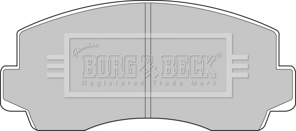 Sada brzdových platničiek kotúčovej brzdy BORG & BECK