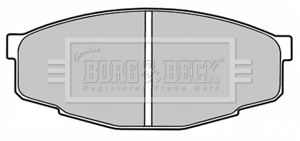 Sada brzdových platničiek kotúčovej brzdy BORG & BECK