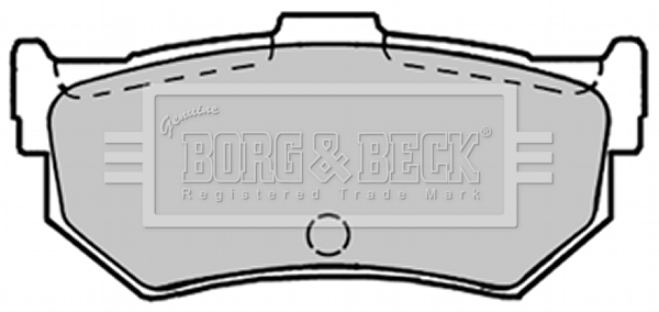 Sada brzdových platničiek kotúčovej brzdy BORG & BECK