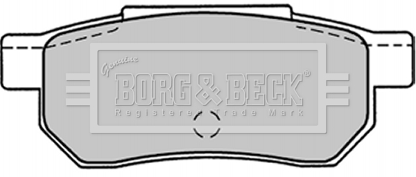 Sada brzdových platničiek kotúčovej brzdy BORG & BECK