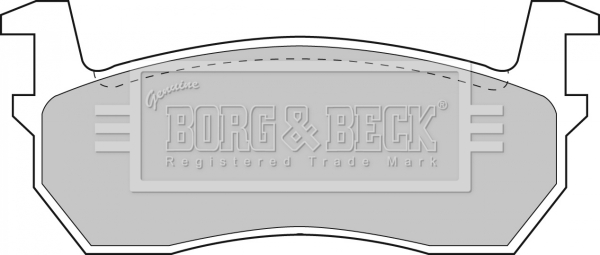 Sada brzdových platničiek kotúčovej brzdy BORG & BECK