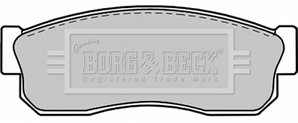 Sada brzdových platničiek kotúčovej brzdy BORG & BECK