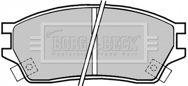 Sada brzdových platničiek kotúčovej brzdy BORG & BECK