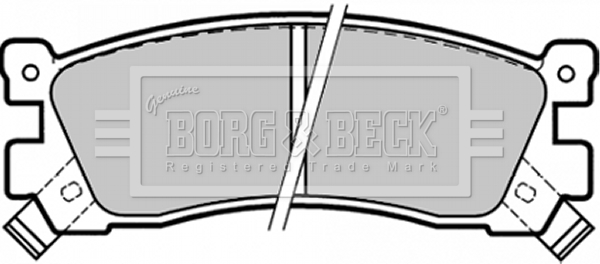 Sada brzdových platničiek kotúčovej brzdy BORG & BECK