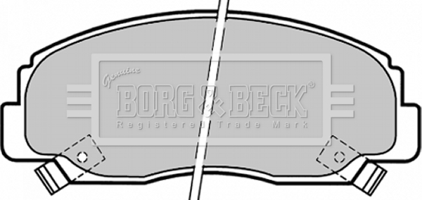 Sada brzdových platničiek kotúčovej brzdy BORG & BECK
