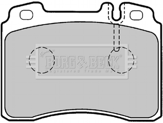 Sada brzdových platničiek kotúčovej brzdy BORG & BECK
