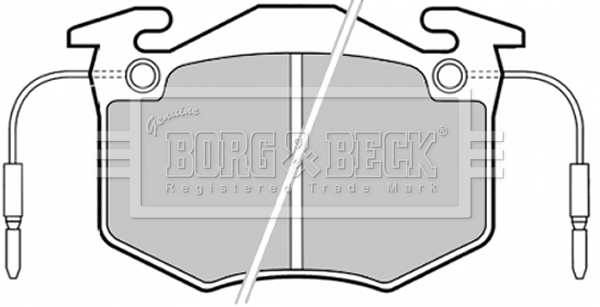 Sada brzdových platničiek kotúčovej brzdy BORG & BECK