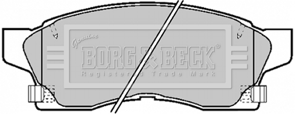 Sada brzdových platničiek kotúčovej brzdy BORG & BECK