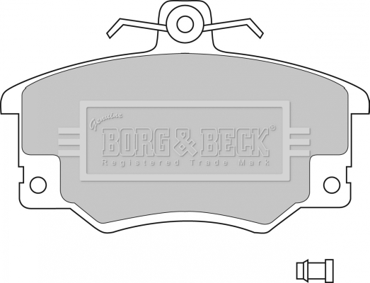 Sada brzdových platničiek kotúčovej brzdy BORG & BECK
