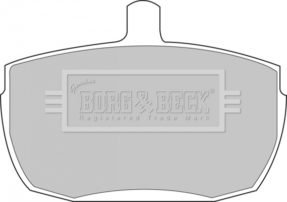 Sada brzdových platničiek kotúčovej brzdy BORG & BECK