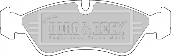 Sada brzdových platničiek kotúčovej brzdy BORG & BECK