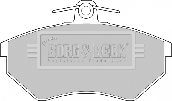 Sada brzdových platničiek kotúčovej brzdy BORG & BECK
