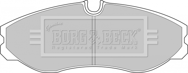 Sada brzdových platničiek kotúčovej brzdy BORG & BECK