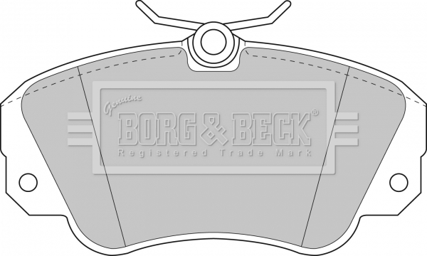 Sada brzdových platničiek kotúčovej brzdy BORG & BECK