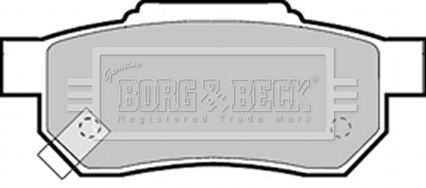 Sada brzdových platničiek kotúčovej brzdy BORG & BECK