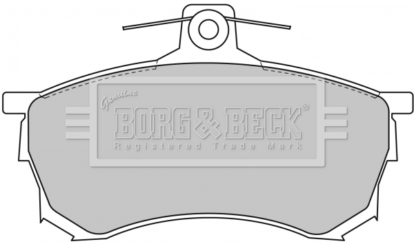 Sada brzdových platničiek kotúčovej brzdy BORG & BECK
