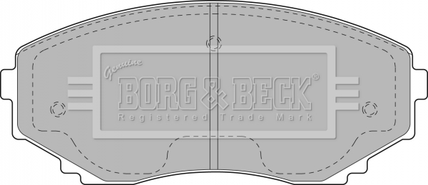 Sada brzdových platničiek kotúčovej brzdy BORG & BECK