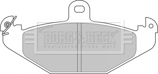 Sada brzdových platničiek kotúčovej brzdy BORG & BECK