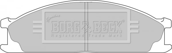 Sada brzdových platničiek kotúčovej brzdy BORG & BECK