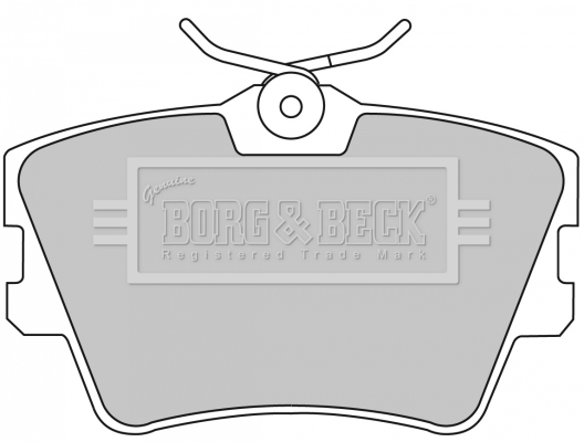 Sada brzdových platničiek kotúčovej brzdy BORG & BECK