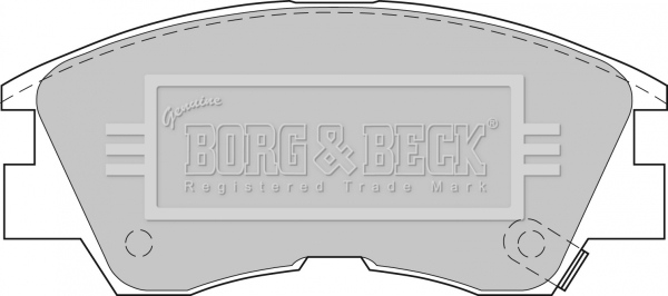 Sada brzdových platničiek kotúčovej brzdy BORG & BECK