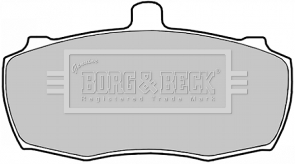 Sada brzdových platničiek kotúčovej brzdy BORG & BECK