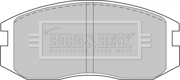 Sada brzdových platničiek kotúčovej brzdy BORG & BECK