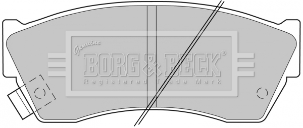 Sada brzdových platničiek kotúčovej brzdy BORG & BECK